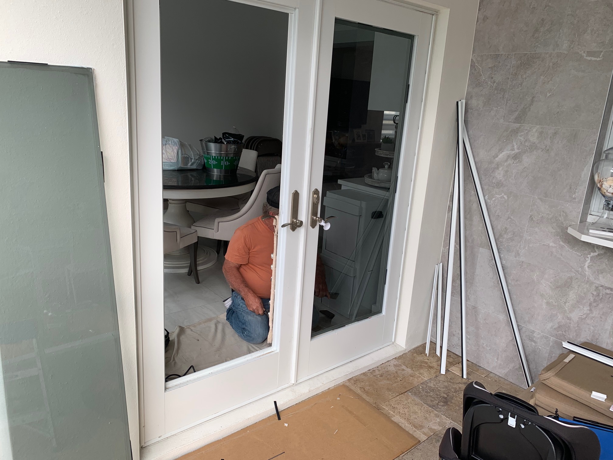 PGT French Door glass replacement on a 750 series door.